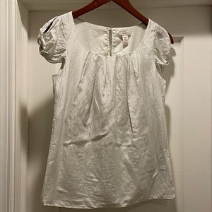 Silk Grey J. Crew Top